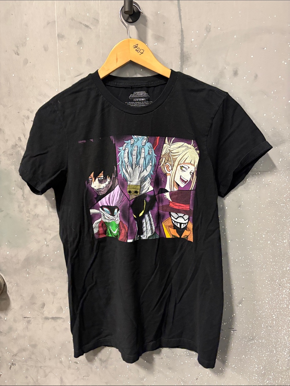 Graphic Anime Panel Short Sleeve Tee My Hero Academia size Small
